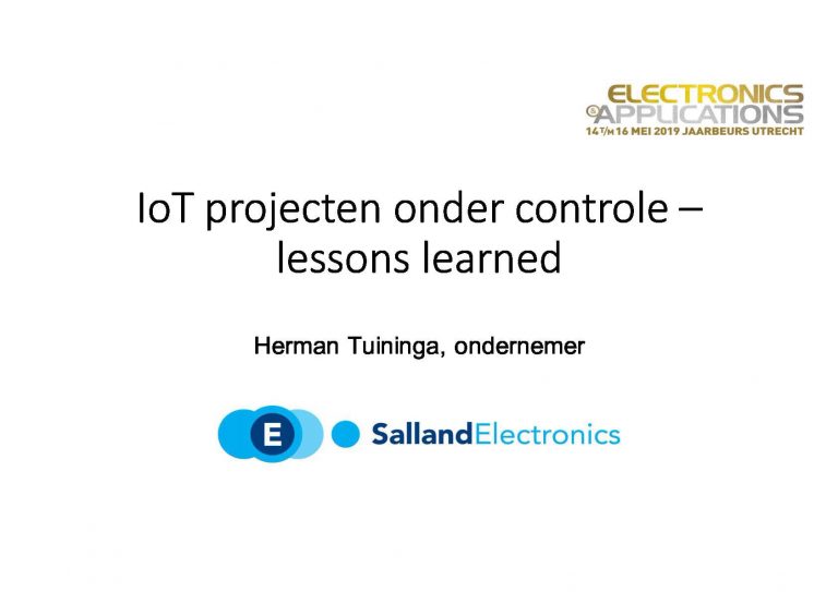 “IoT projecten onder controle – lessons learned” door Herman Tuininga